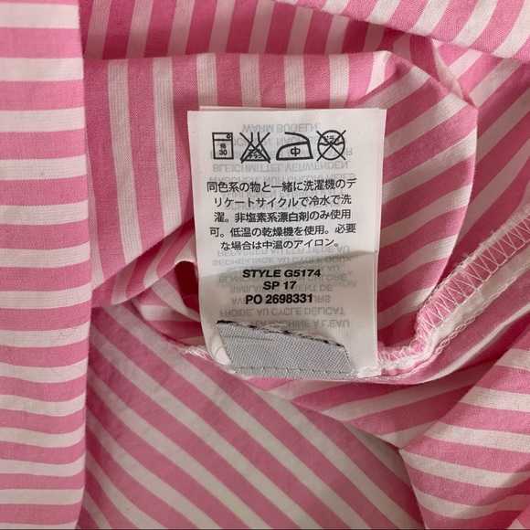 J Crew Striped Bell Sleeve Popover Top Sz 2 - Picture 6 of 11